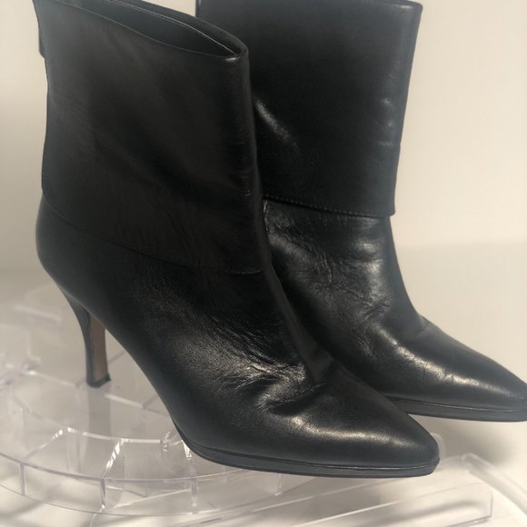 Addrienne Vitadini Leather Cuffed Bootie - Picture 6 of 11
